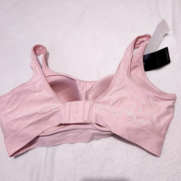 Bali Bra Size  XL Pink Comfort Flex Fit Wireless Style 3488 - Picture 3 of 9